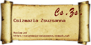 Csizmazia Zsuzsanna névjegykártya